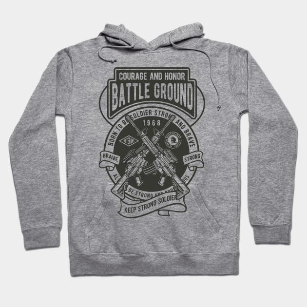 Battleground Hoodie by Pureteeshop